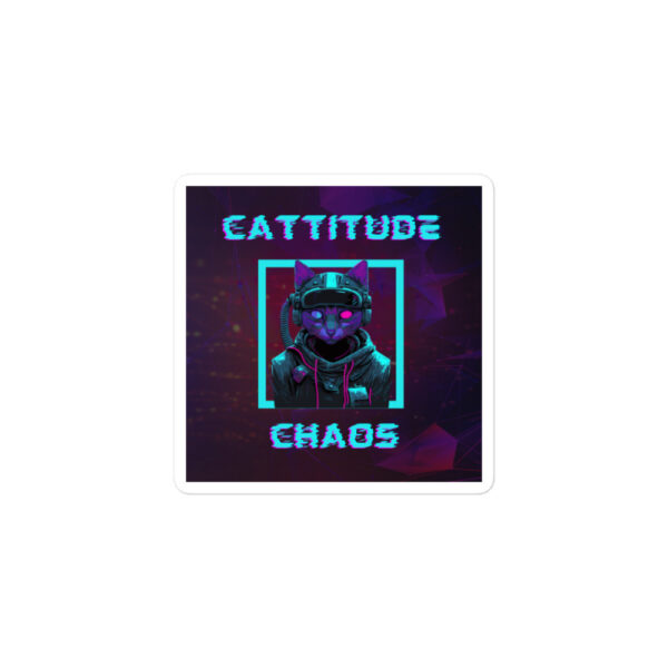 Cattitude Chaos - Bubble-free stickers
