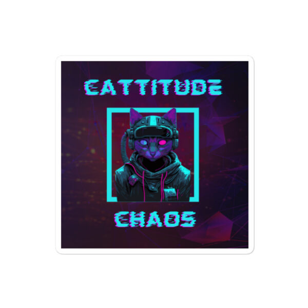 Cattitude Chaos - Bubble-free stickers - Image 2